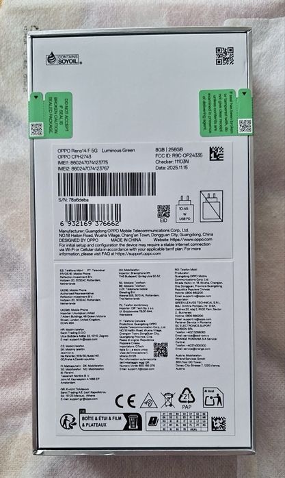 VAND | Telefon Oppo Reno14 F 5G | NOU