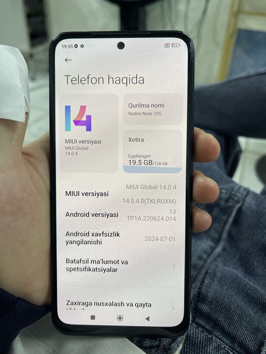 Redmi note 10 s 128 gb