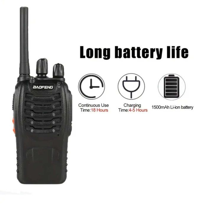 Set 2buc Stații Radio Emisie Recepție Walkie Talkie Raza până la 5km