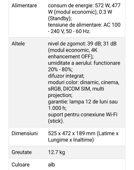 Videoproiector Profesional Epson EB-G7900U