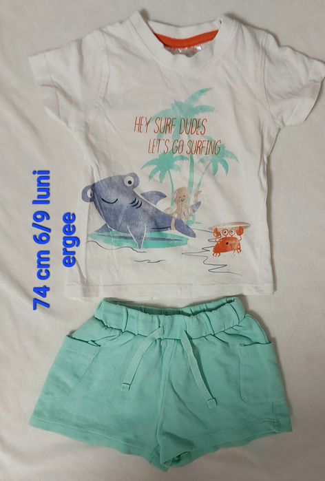 Lot haine bebelusi baiet 74/80 cm