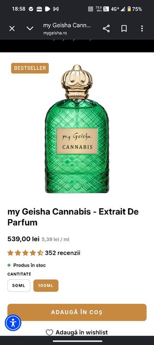 Parfum Cannabis My Geisha