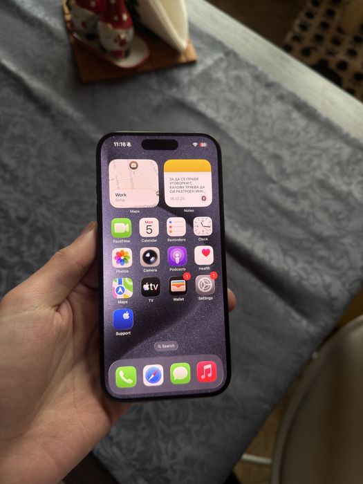 iPhone 15 Pro, 128 GB, blue titanium