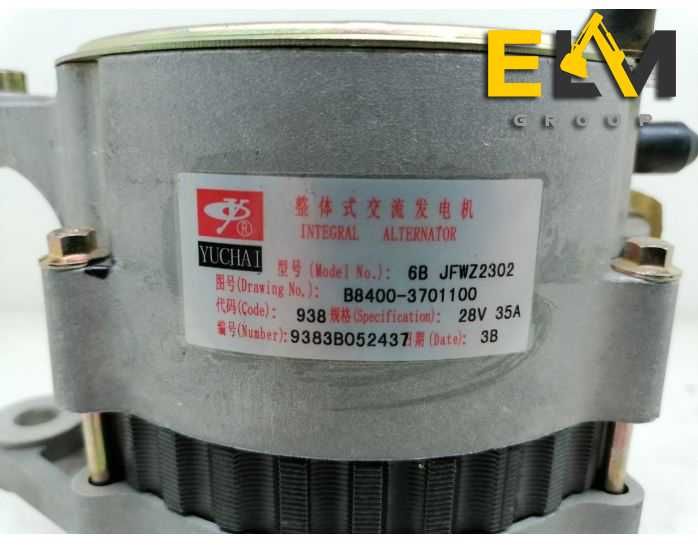 Генераторы стартеры для спецтехники JCB Doosan XCMG Hitachi Hyundai