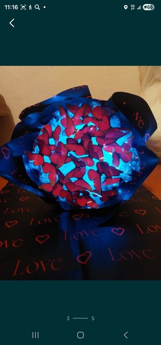 Букет бабочка на праздник