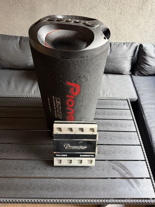 Бас каса Pioneer 12ка с усилвател!!