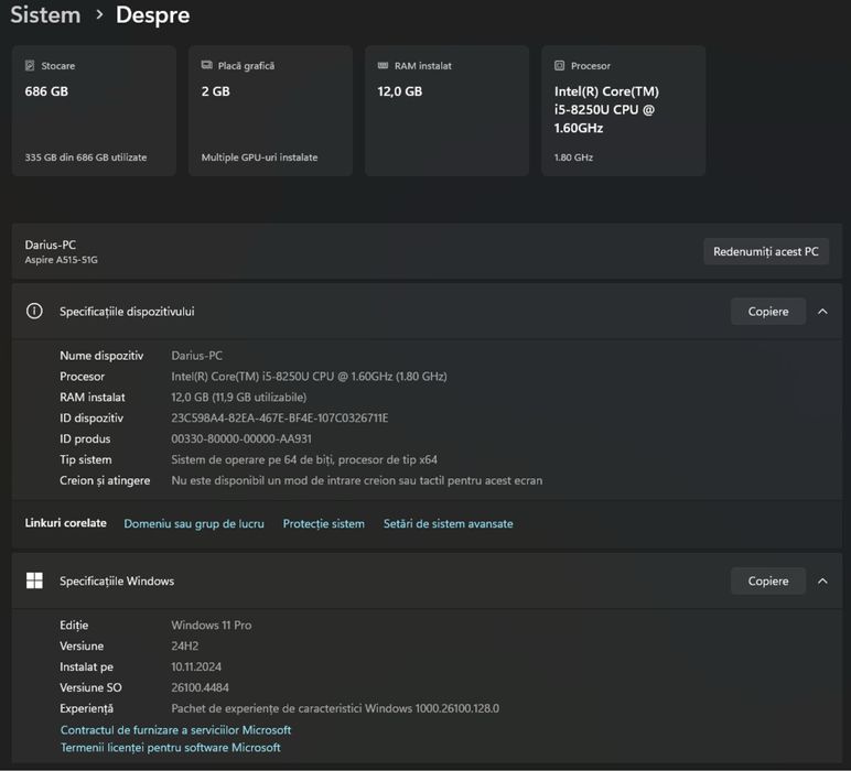 Laptop Acer Aspire 5