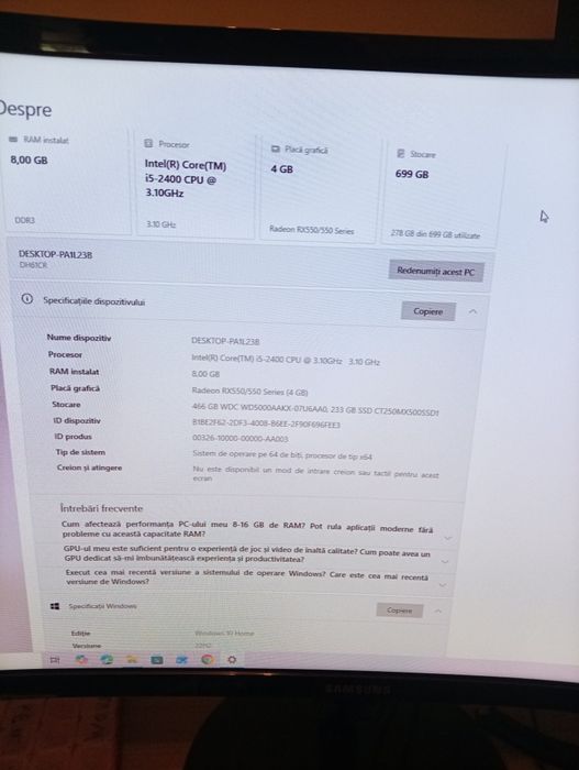 Vând urgent PC gaming medium