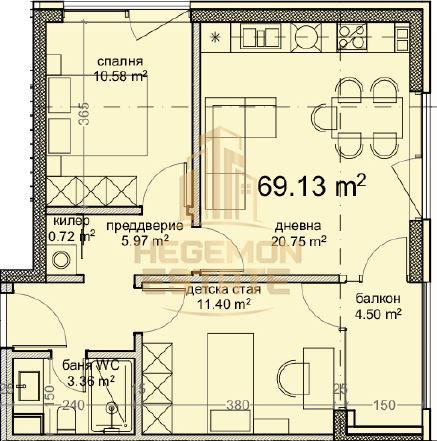 3-стаен в Варна-Владислав Варненчик 1 площ 82 цена 106000
