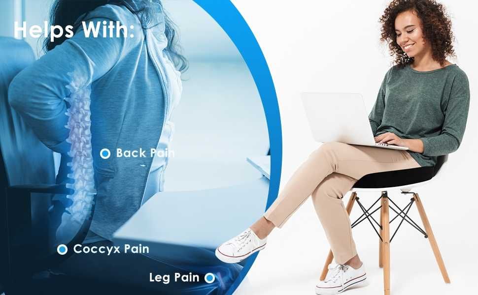 Ортопедична възглавница за сядане за седалка  с мемори пяна