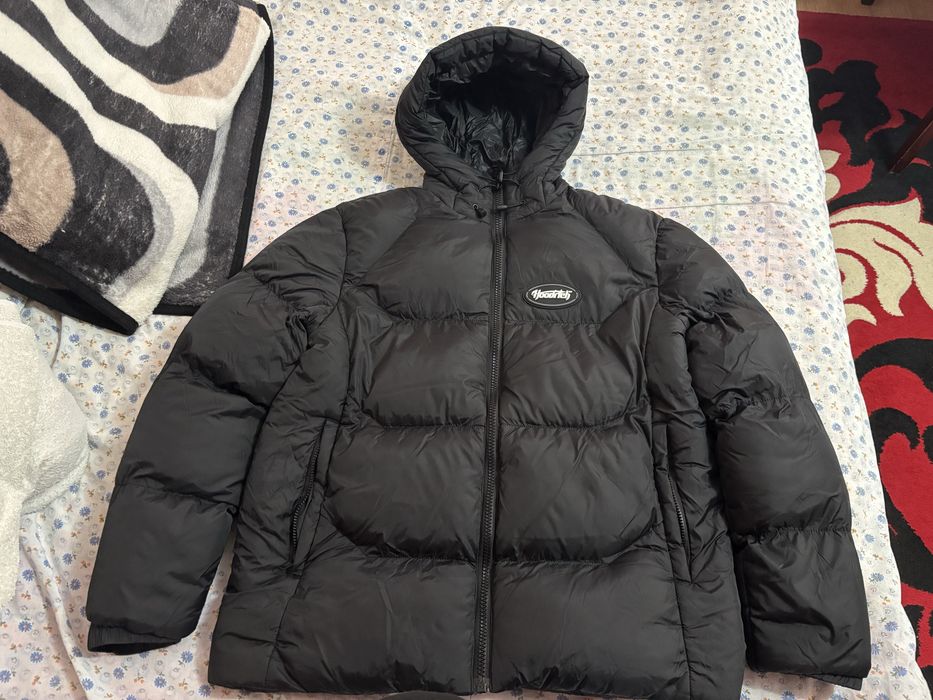 Geaca Hoodrich puffer black