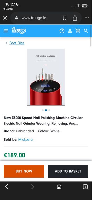 freza de unghii digitala