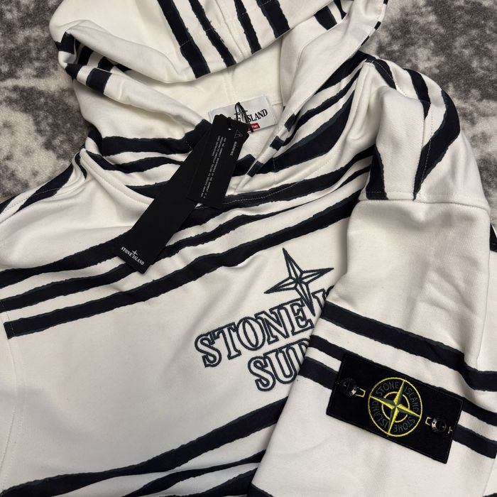 Худи Stone island X Supreme