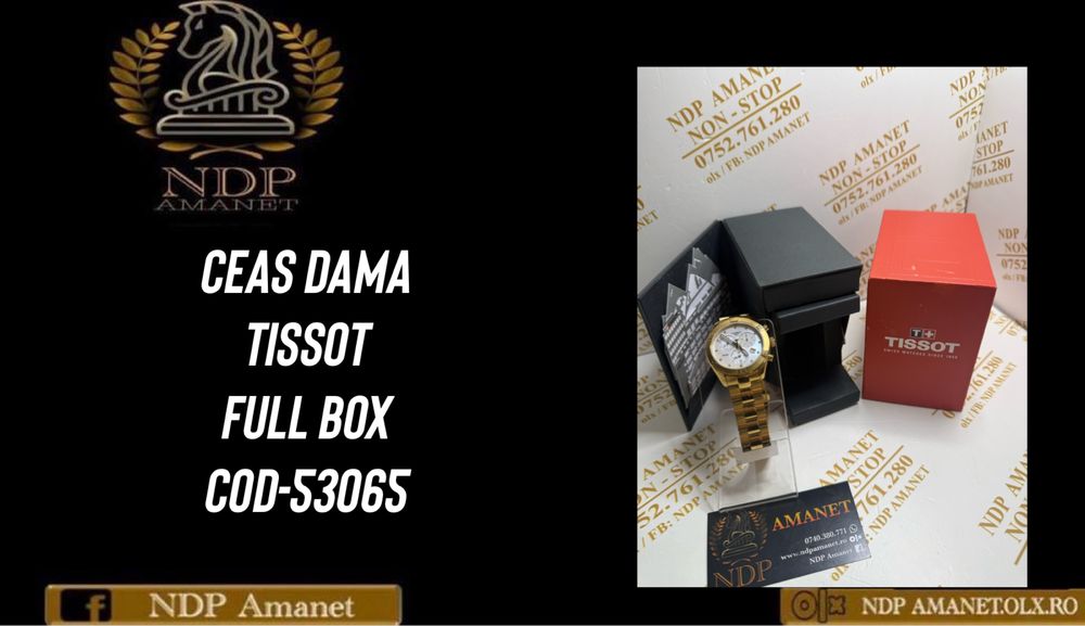 NDP Amanet Braila Ceas Dama Tissot (53065)