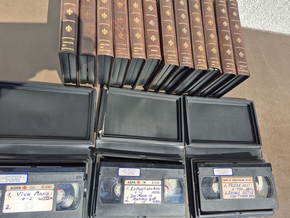 Vând Lot 15 casete video VHS originale Agfa colectie filme de 180-210-240 minute