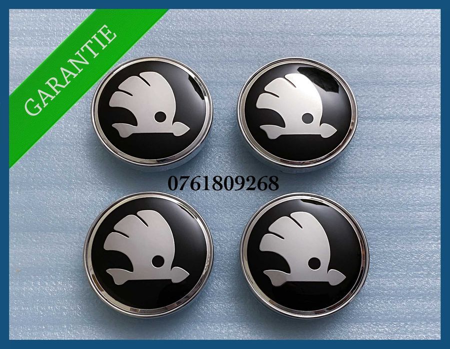 Set 4 capace 60mm jante aliaj AM Skoda Octavia Fabia Superb Yeti Rapid