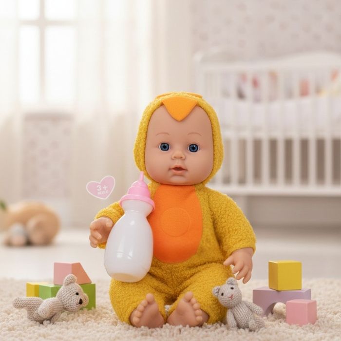 Интерактивна кукла бебе с костюм на животно – говори, смее се и плаче