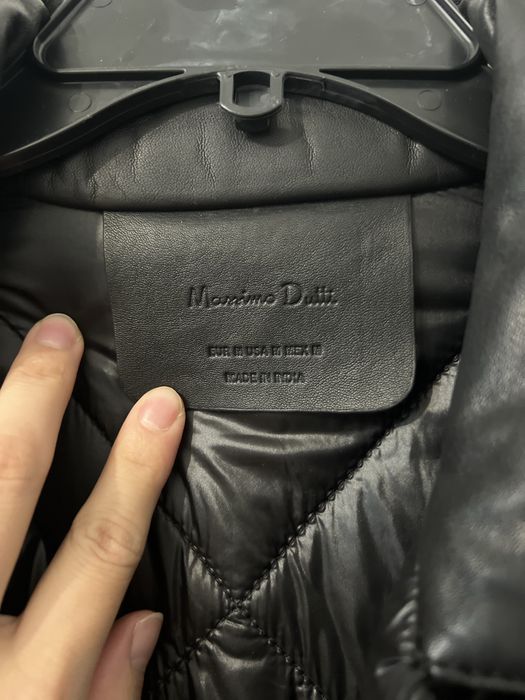 Кожанная куртка Massimo dutti