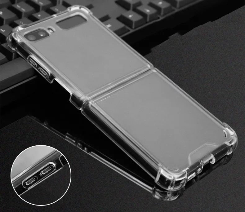 Husa Anti Soc Margine Silicon Spate Plastic Samsung Z FLIP 2 3 4 5 6
