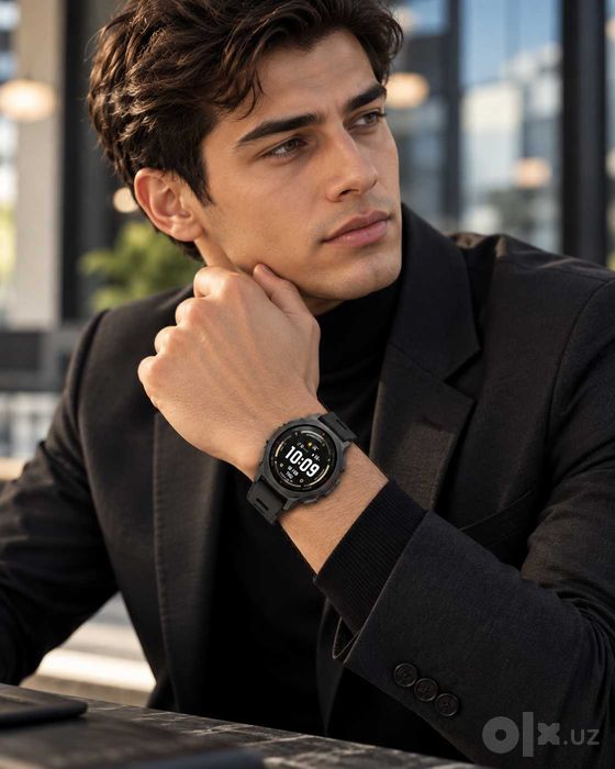 Умные часы Amazfit smart watch T-Rex 3 Pro 44mm (EU, черный) GLOBAL