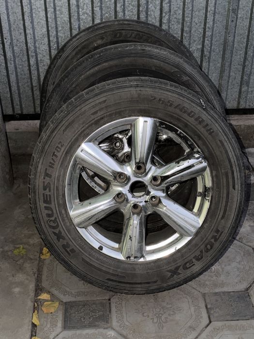 Диски с резиной на Mitsubishi pajero