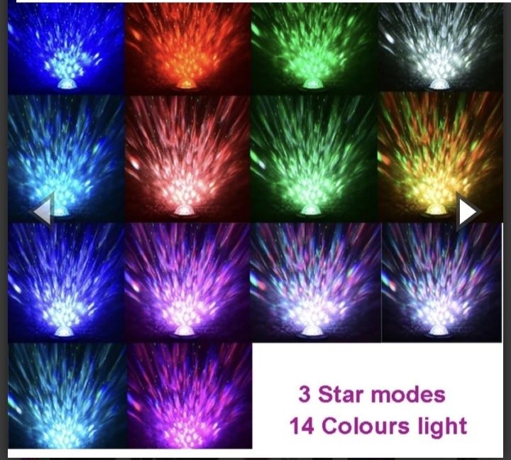 Въртящ блутут проектор с колонка