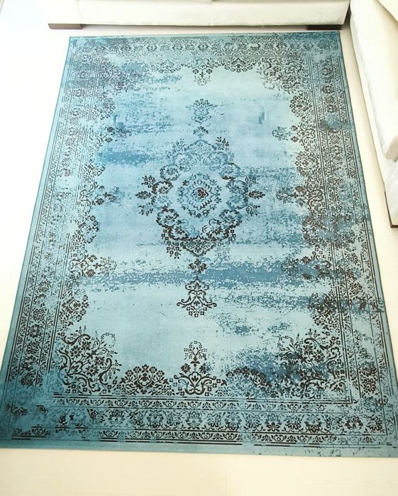 Covoare Living Albastru Fir Scurt