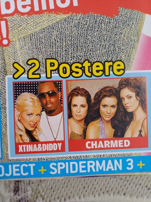 Vand revista Bravo decembrie 2006, completă, cu Mia&Miguel, CU POSTERE cu Charmed si Christina Aguilera & P.Diddy