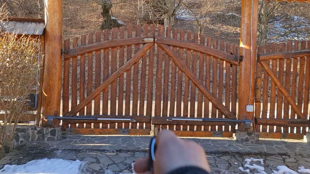 Automatizare poarta batanta culisanta sina Motorline montaj Negresti