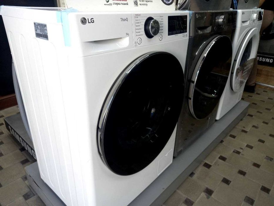 Стиральная машина LG 9 кг F2V9FW9W AI DD TurboWash 360˚ Steam+ ThinQ