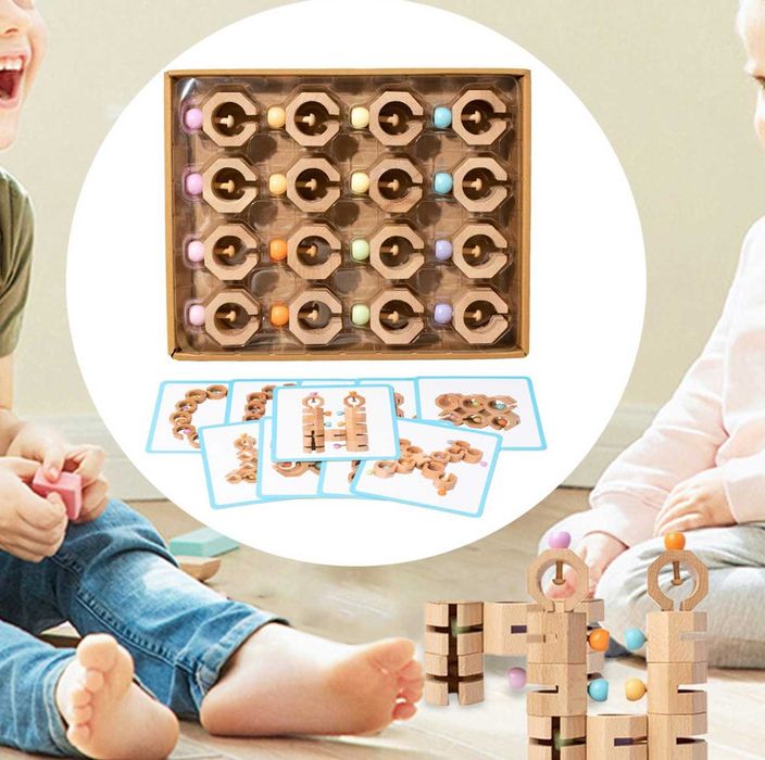 Уникален дървен конструктор Трансформер в два модела.