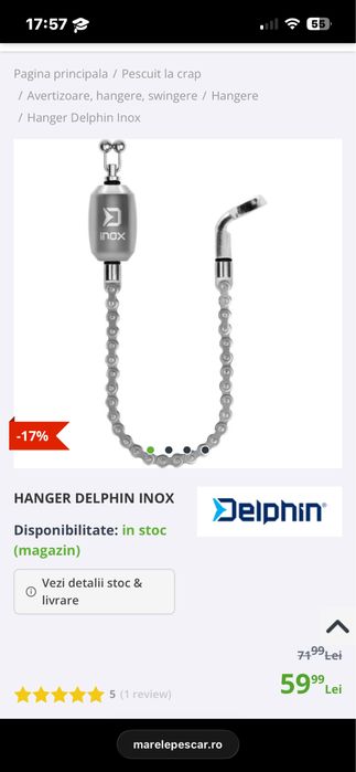 HANGER Delphin Inox