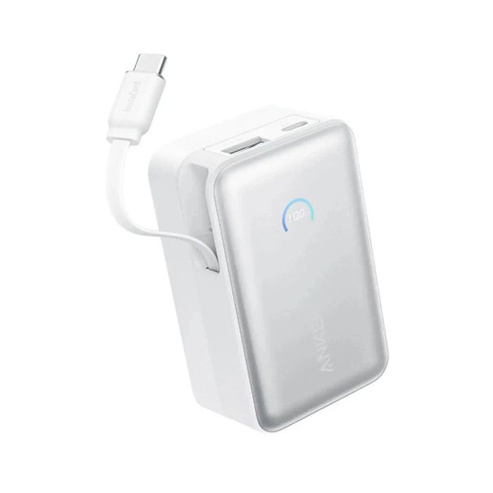 Anker Nano Power Bank 10000mAh 45W with Built-In Cable A1638