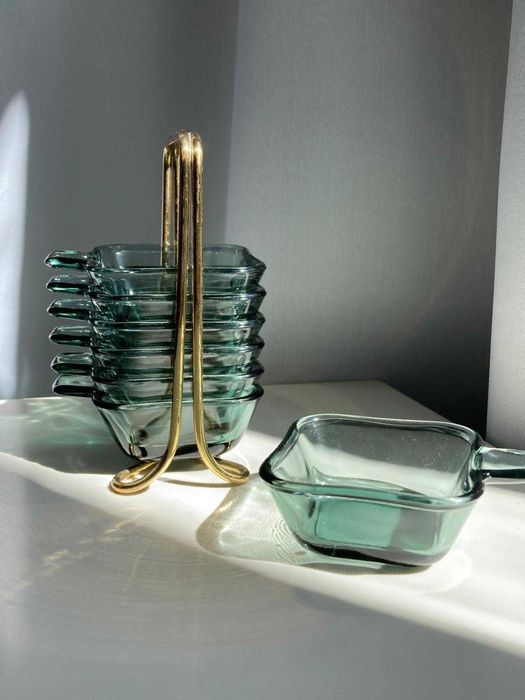 Set scrumiere Wilhelm Wagenfeld Bauhaus 7 buc WMF original rar