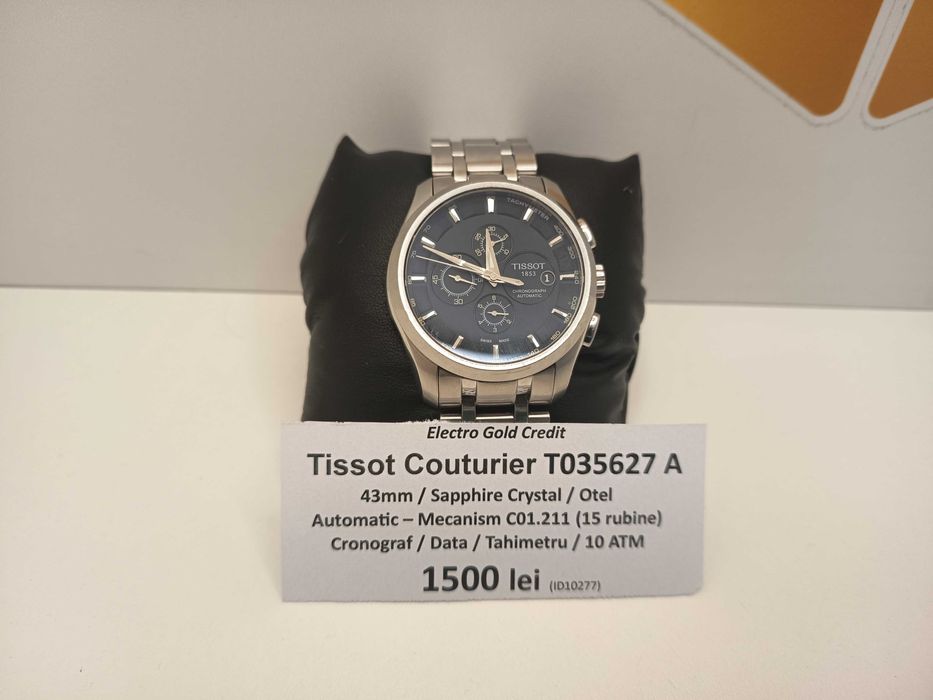 Ceas Tissot Couturier 43mm/ETA C01.211/Safir Cristal/10 ATM ID10277
