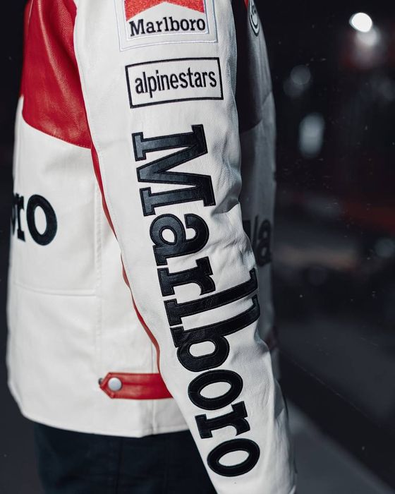 Кожаный куртка Marlboro