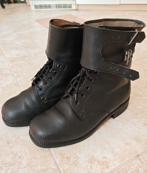 Български Военни Офицерски Строеви Соц Обувки Чепици 1970те г.