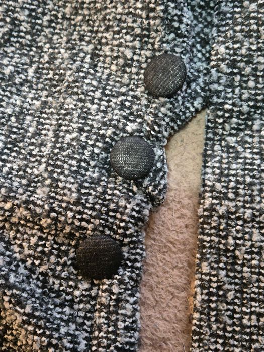 Rochie tricotată cu croială evazată și guler înalt, marimea XXL