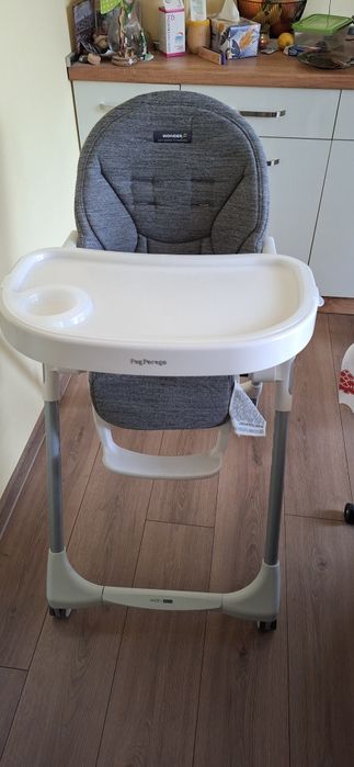 Столче за хранене Peg Perego Prima Pappa Follow me Wonder grey + калъф