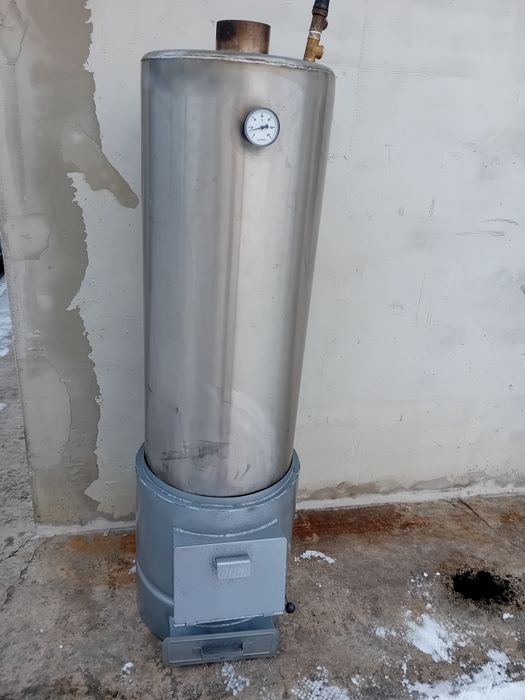 Boiler pe lemne inox