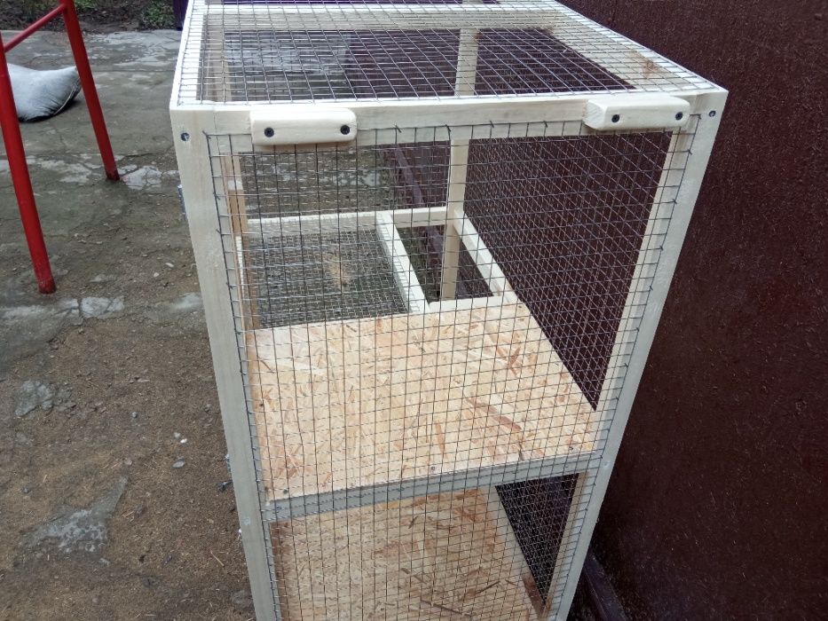 клетка кошек на 2 этажа