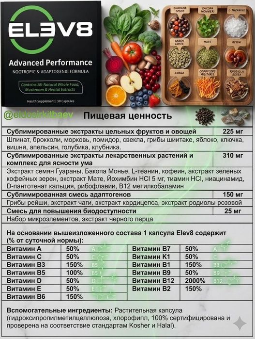 Elev8 клеточное питание