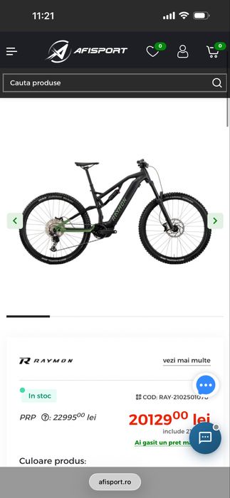 Bicicleta electrica Raymon / 2025 / 720 Wh