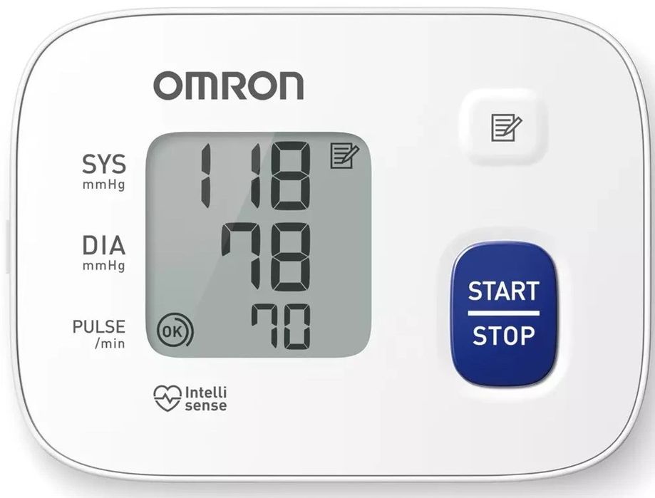 Электронный танометр Omron RS1 на запястье.