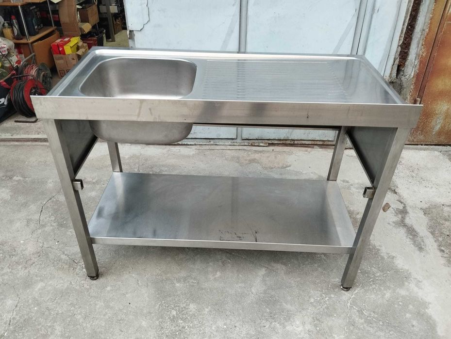 Професионална неръждаема мивка inox от Германия 120x60 см