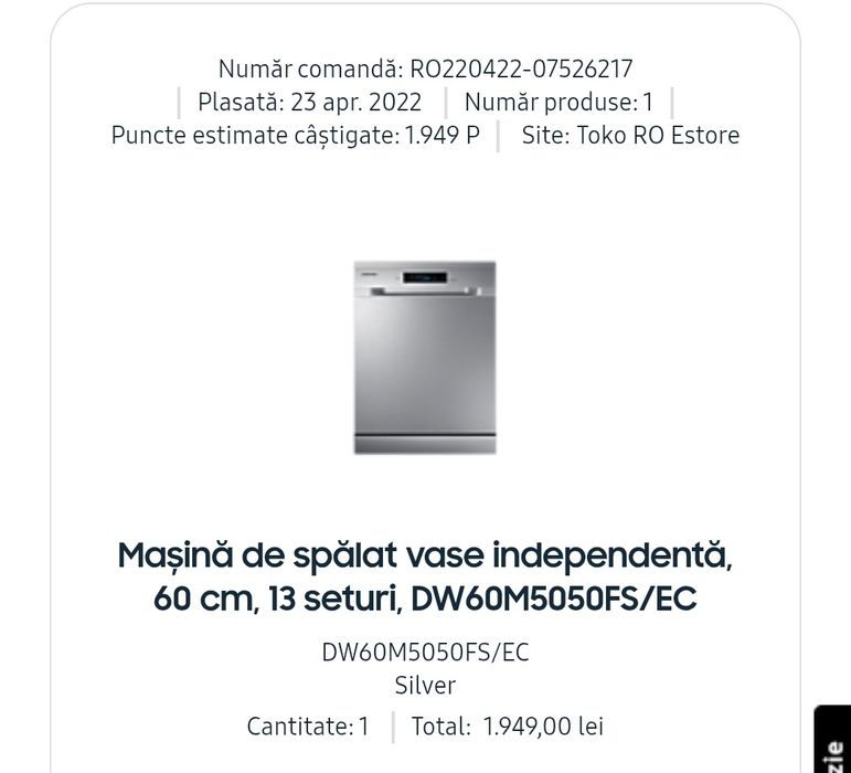 Mașină Spalat Vase Samsung