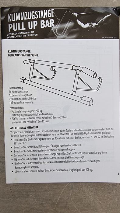 Лост за набиране Klimmzugstane