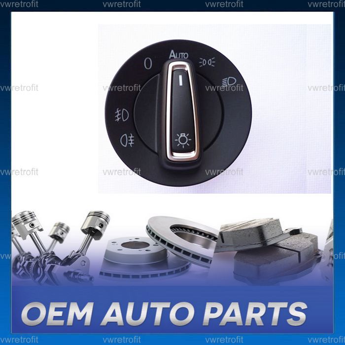 Bloc (comutator faruri) lumini ornament crom + senzor lumina VW GOLF 7
