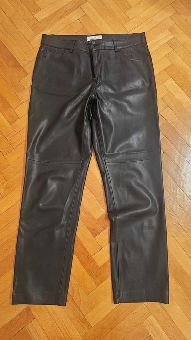 Pantaloni din Piele (Ecopiele) MANGO – Mărimea 40