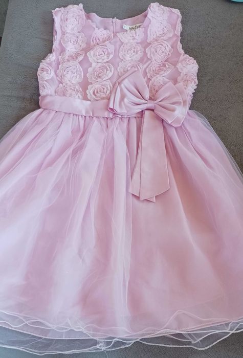 Розова празнична рокля за момиче